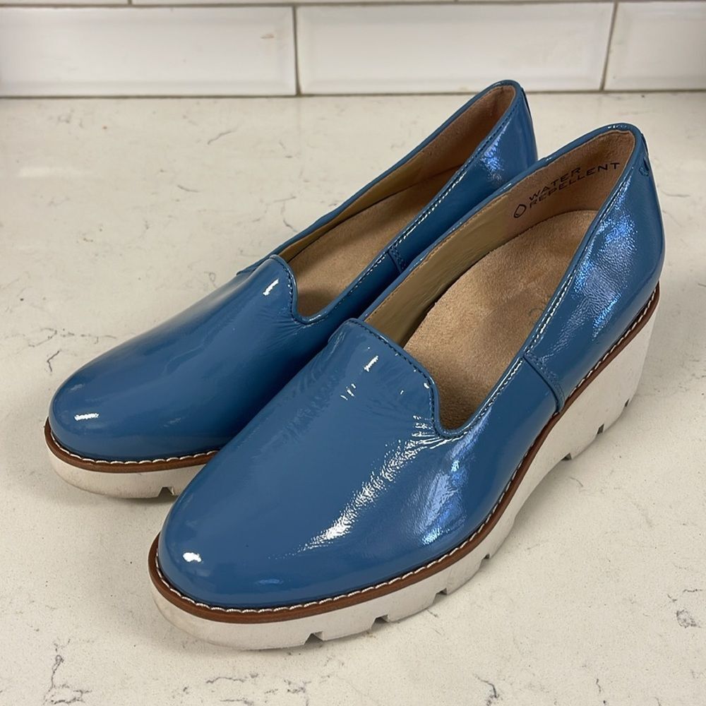 Vionic Willa Wedge Pump (Women) Captains Blue 9 Water Repellant